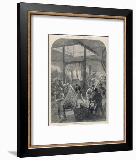 Smithfield Market 1870-null-Framed Art Print