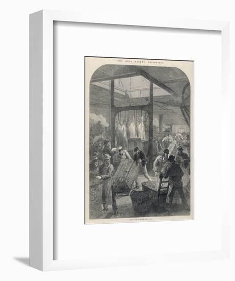 Smithfield Market 1870-null-Framed Art Print