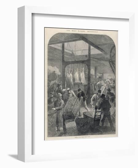 Smithfield Market 1870-null-Framed Art Print
