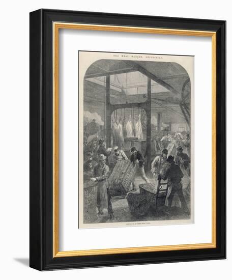 Smithfield Market 1870-null-Framed Art Print