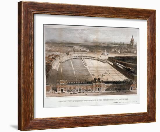 Smithfield Market, City of London, 1851-George Hawkins-Framed Giclee Print