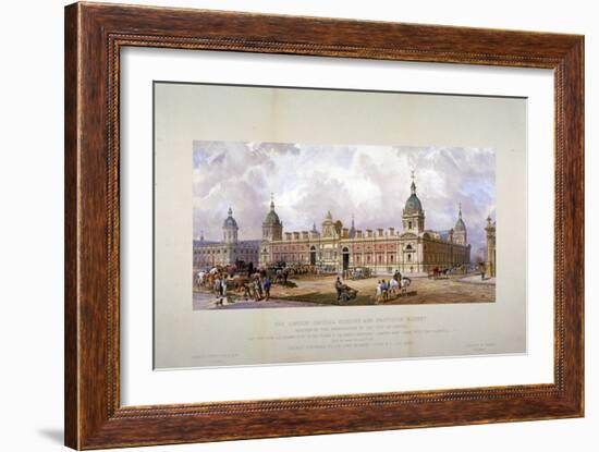 Smithfield Market, City of London, 1875-CF Kell-Framed Giclee Print