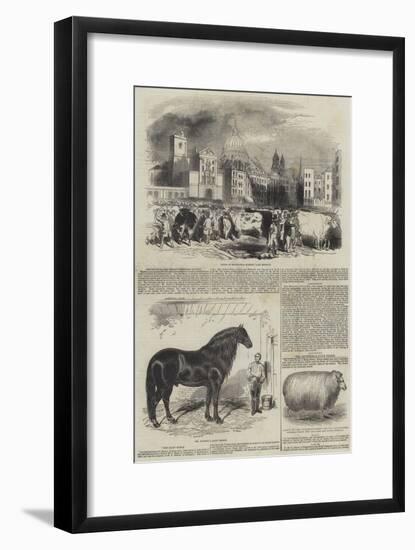 Smithfield, the Great Christmas Market-null-Framed Giclee Print