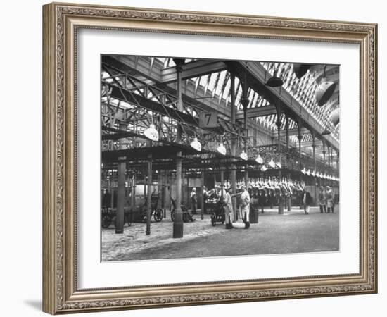 Smithfields Market Almost Empty Because of the Postwar Shortage on Meat-Cornell Capa-Framed Photographic Print