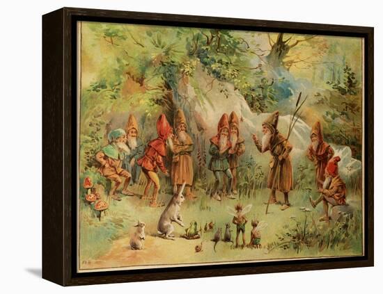 Smithsonian Libraries: A Council of Gnomes-null-Framed Stretched Canvas