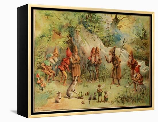 Smithsonian Libraries: A Council of Gnomes-null-Framed Stretched Canvas