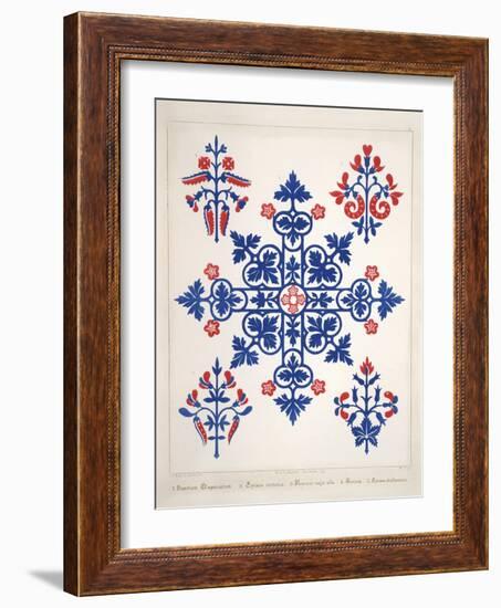 Smithsonian Libraries: Augustus Welby Northmore Pugin; Floriated Ornament-null-Framed Art Print