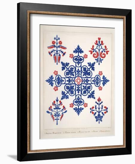 Smithsonian Libraries: Augustus Welby Northmore Pugin; Floriated Ornament-null-Framed Art Print