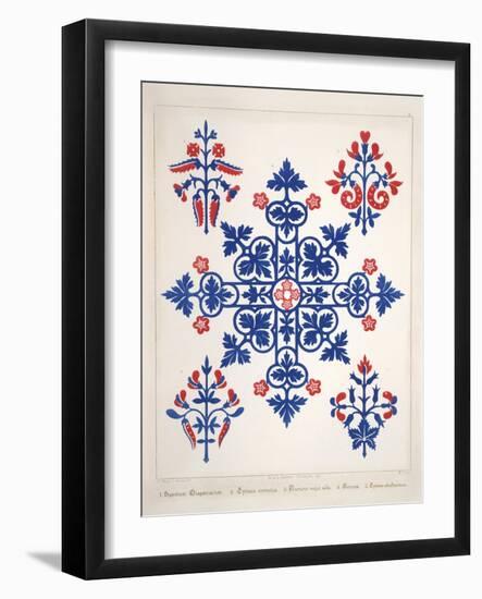 Smithsonian Libraries: Augustus Welby Northmore Pugin; Floriated Ornament-null-Framed Art Print
