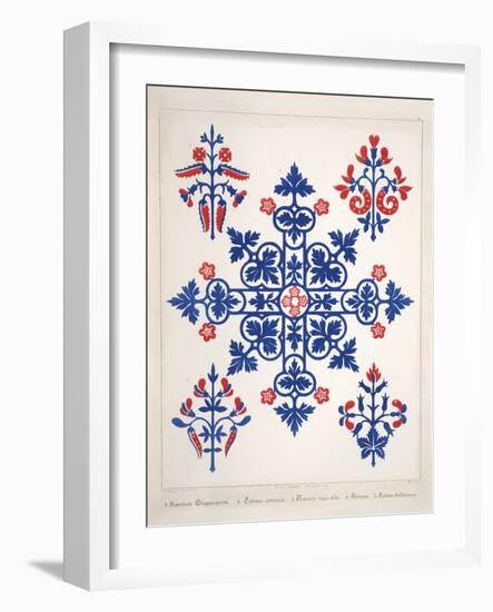 Smithsonian Libraries: Augustus Welby Northmore Pugin; Floriated Ornament-null-Framed Art Print