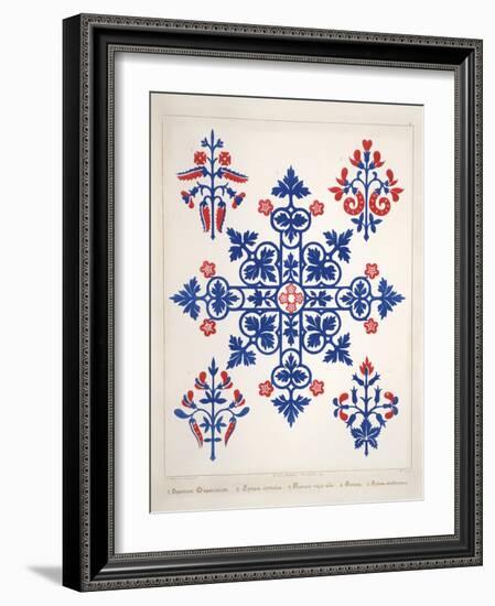 Smithsonian Libraries: Augustus Welby Northmore Pugin; Floriated Ornament-null-Framed Art Print