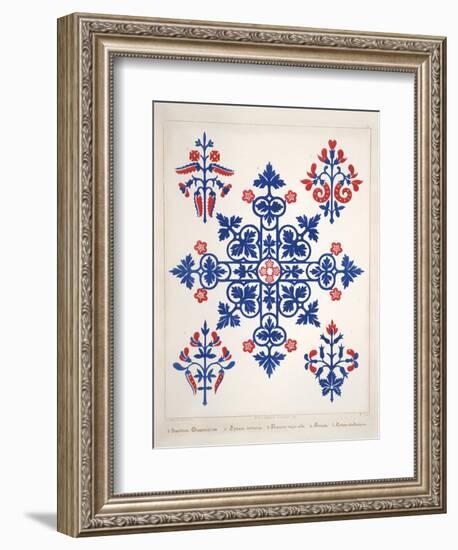 Smithsonian Libraries: Augustus Welby Northmore Pugin; Floriated Ornament-null-Framed Art Print