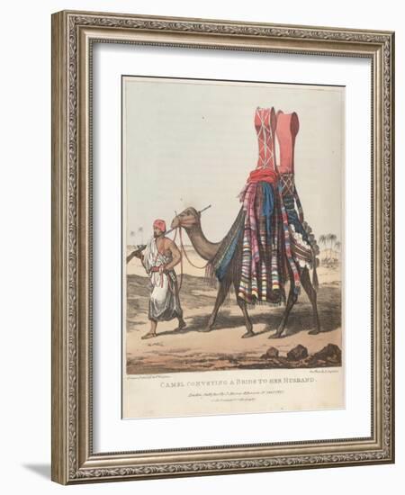 Smithsonian Libraries: Camel Conveying a Bride to her Husband-null-Framed Art Print