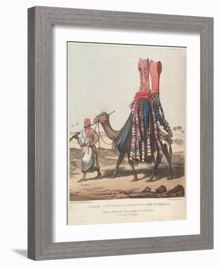 Smithsonian Libraries: Camel Conveying a Bride to her Husband-null-Framed Art Print