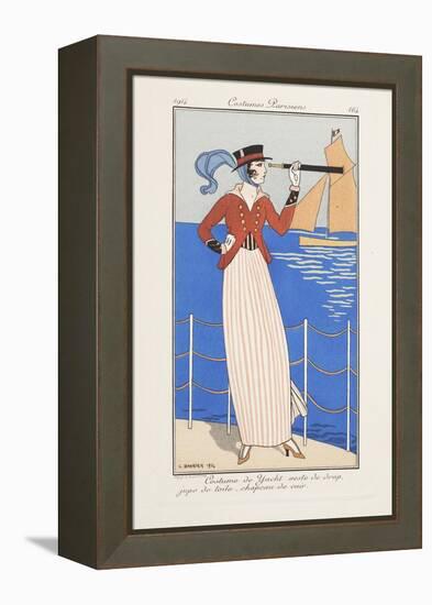 Smithsonian Libraries: Costumes Parisiens by Georges Barbier-null-Framed Stretched Canvas