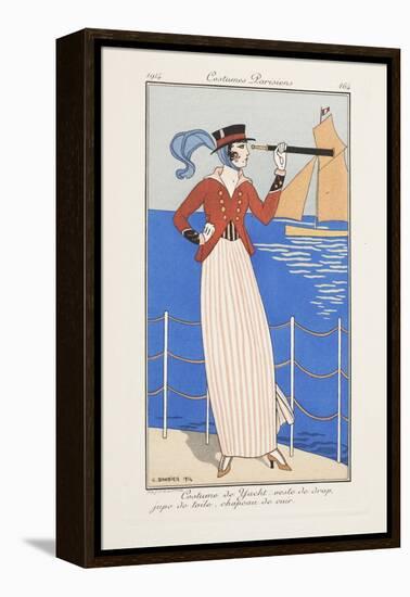 Smithsonian Libraries: Costumes Parisiens by Georges Barbier-null-Framed Stretched Canvas