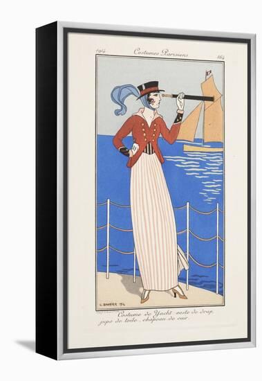 Smithsonian Libraries: Costumes Parisiens by Georges Barbier-null-Framed Stretched Canvas