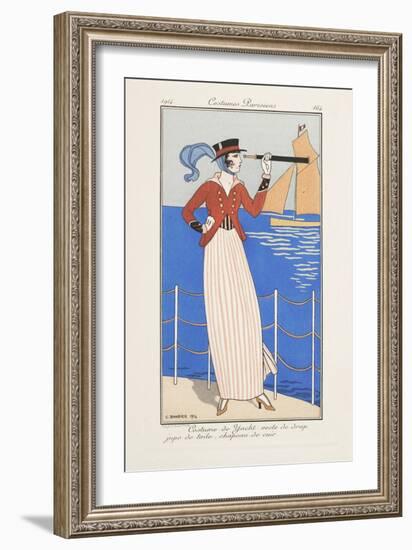 Smithsonian Libraries: Costumes Parisiens by Georges Barbier-null-Framed Art Print