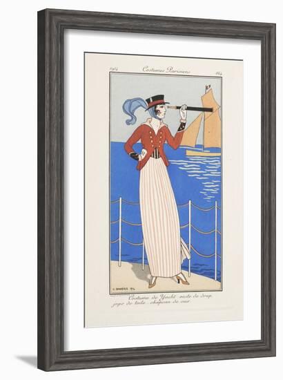 Smithsonian Libraries: Costumes Parisiens by Georges Barbier-null-Framed Art Print