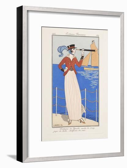 Smithsonian Libraries: Costumes Parisiens by Georges Barbier-null-Framed Art Print