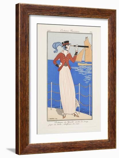 Smithsonian Libraries: Costumes Parisiens by Georges Barbier-null-Framed Art Print