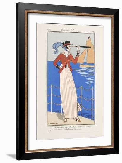 Smithsonian Libraries: Costumes Parisiens by Georges Barbier-null-Framed Art Print