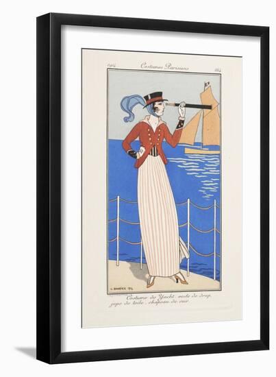 Smithsonian Libraries: Costumes Parisiens by Georges Barbier-null-Framed Art Print