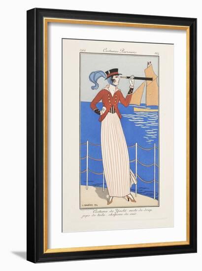 Smithsonian Libraries: Costumes Parisiens by Georges Barbier-null-Framed Art Print