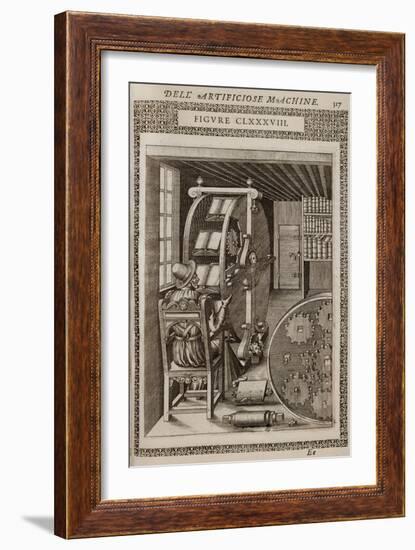 Smithsonian Libraries: Figure CLXXXVIII. Le diverse et artificiose machine by Agostino Ramelli-null-Framed Art Print
