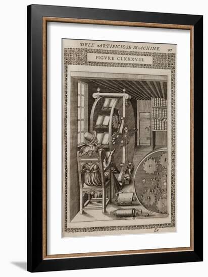 Smithsonian Libraries: Figure CLXXXVIII. Le diverse et artificiose machine by Agostino Ramelli-null-Framed Art Print