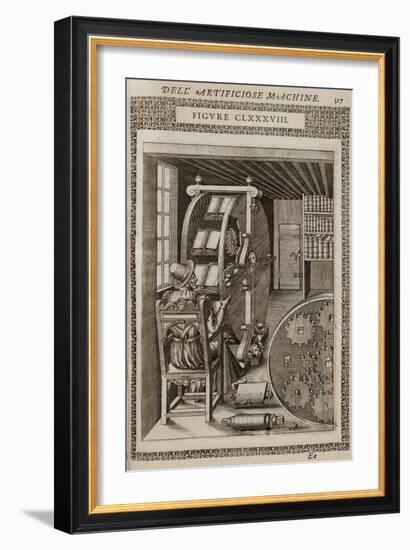 Smithsonian Libraries: Figure CLXXXVIII. Le diverse et artificiose machine by Agostino Ramelli-null-Framed Art Print