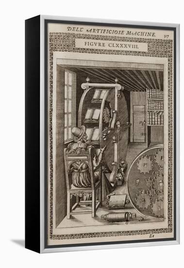 Smithsonian Libraries: Figure CLXXXVIII. Le diverse et artificiose machine by Agostino Ramelli-null-Framed Stretched Canvas