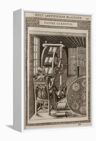 Smithsonian Libraries: Figure CLXXXVIII. Le diverse et artificiose machine by Agostino Ramelli-null-Framed Stretched Canvas