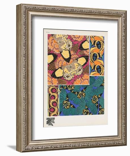 Smithsonian Libraries: Papillons (Butterflies) by E. A. Séguy-null-Framed Art Print