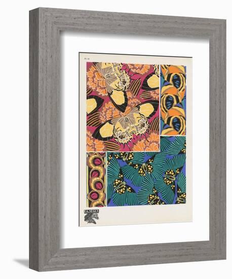 Smithsonian Libraries: Papillons (Butterflies) by E. A. Séguy-null-Framed Art Print