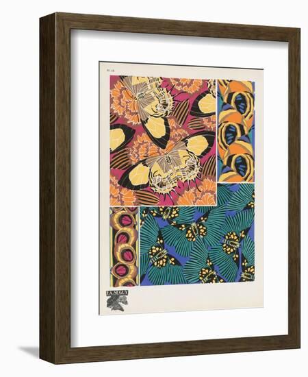 Smithsonian Libraries: Papillons (Butterflies) by E. A. Séguy-null-Framed Art Print