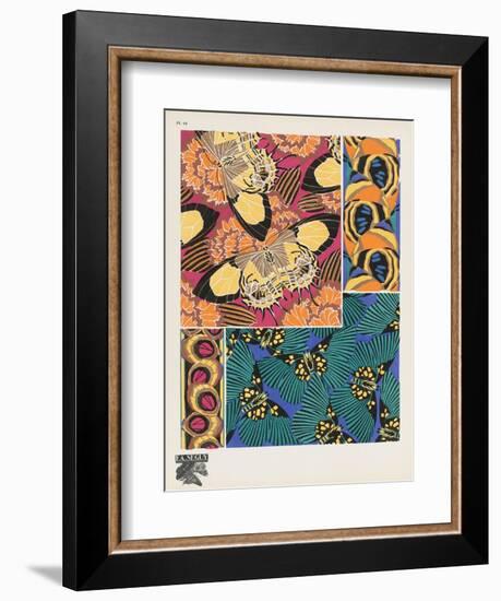 Smithsonian Libraries: Papillons (Butterflies) by E. A. Séguy--Framed Art Print