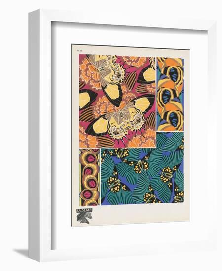 Smithsonian Libraries: Papillons (Butterflies) by E. A. Séguy-null-Framed Art Print