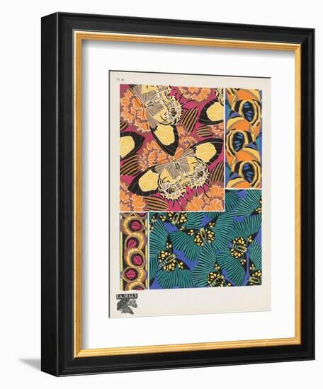 Smithsonian Libraries: Papillons (Butterflies) by E. A. Séguy-null-Framed Art Print