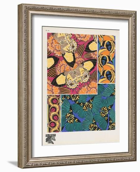 Smithsonian Libraries: Papillons (Butterflies) by E. A. Séguy-null-Framed Art Print