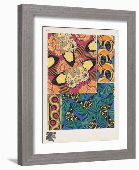 Smithsonian Libraries: Papillons (Butterflies) by E. A. Séguy-null-Framed Art Print