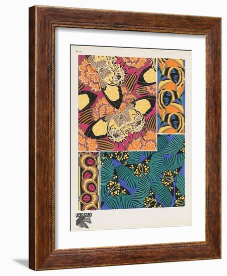 Smithsonian Libraries: Papillons (Butterflies) by E. A. Séguy-null-Framed Art Print