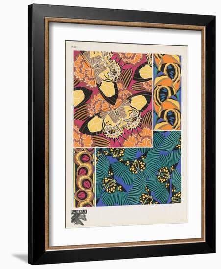 Smithsonian Libraries: Papillons (Butterflies) by E. A. Séguy--Framed Art Print