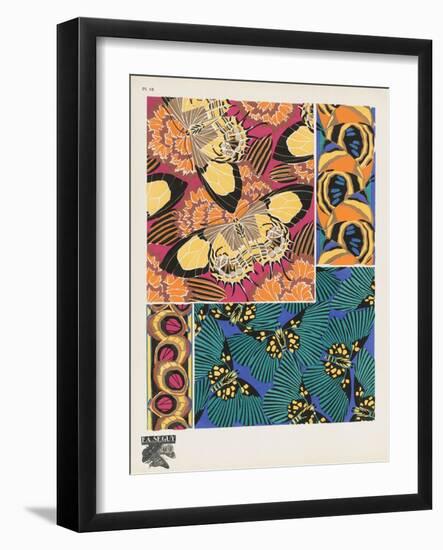 Smithsonian Libraries: Papillons (Butterflies) by E. A. Séguy-null-Framed Art Print