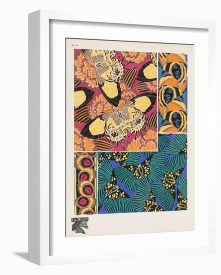 Smithsonian Libraries: Papillons (Butterflies) by E. A. Séguy--Framed Art Print