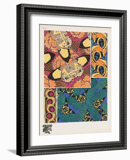 Smithsonian Libraries: Papillons (Butterflies) by E. A. Séguy-null-Framed Art Print