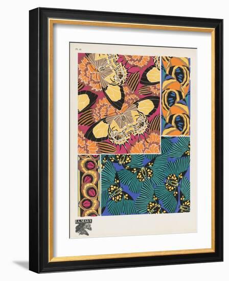 Smithsonian Libraries: Papillons (Butterflies) by E. A. Séguy-null-Framed Art Print