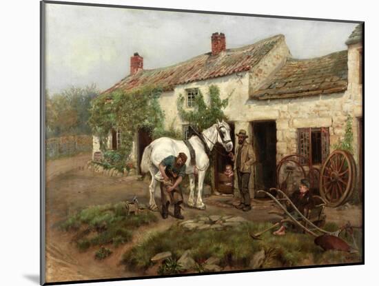 Smithy, Hexham Bridge End, 1885-Ralph Hedley-Mounted Giclee Print