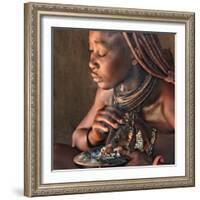 smoke bath in the hut-Piet Flour-Framed Photographic Print