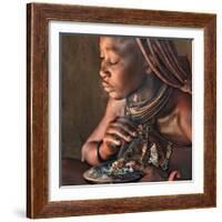 smoke bath in the hut-Piet Flour-Framed Photographic Print